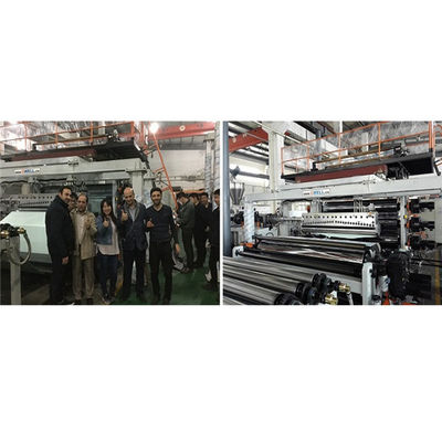 Αδιάβροχη μηχανή παραγωγής ταινιών απόδειξης νερού PVC μηχανών εξώθησης φύλλων PVC