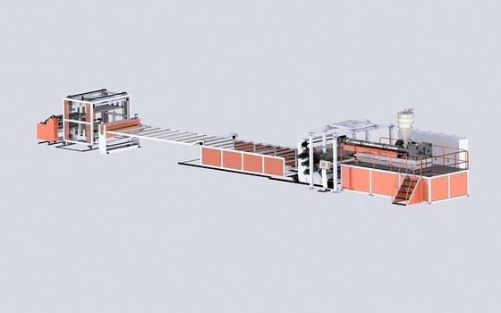 Αγορά 0.4mm Διαφανής γραμμή παραγωγής εξώθησης φύλλου PVC με μονό βίδα online manufacture