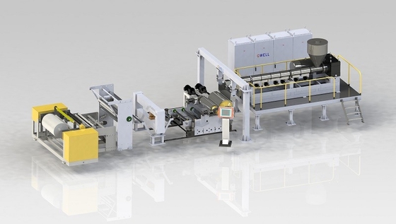 Αγορά Χύτευση PVC Cling Film Plastic Wrap Extrusion Line Προσαρμογή και ευελιξία online manufacture