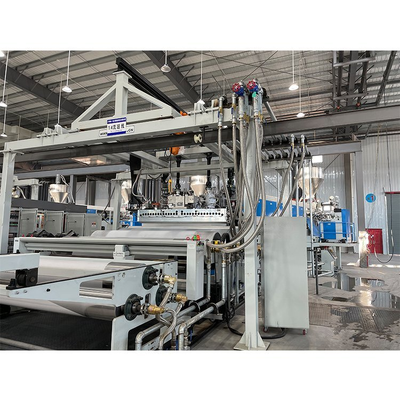 Αγορά 2400mm/2600mm Wide EVA Solar Film Extrusion Line με απόδοση 300-700kg/h και μέγιστη ταχύτητα γραμμής 16m/s για ενσωμάτωση ηλιακών πάνελ online manufacture