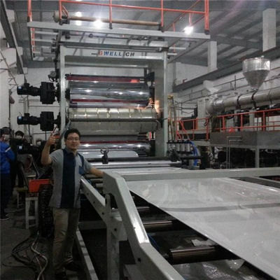 Αγορά συνθετική γραμμή παραγωγής πινάκων PVC του ASA κεραμιδιών ρητίνης 3 στρώματος online manufacture