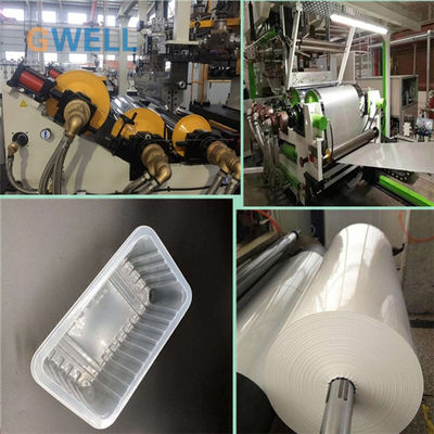 Αγορά Γραμμή Εξώθησης Φύλλων PP Blister με 80% Ανακυκλωμένο Υλικό 4 Στρώσεων Συν-εξώθησης και Πλάτους 800-1500mm για Θερμοδιαμόρφωση online manufacture